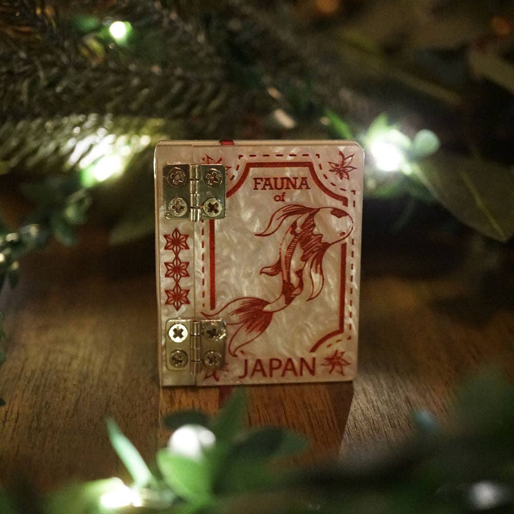 Japan Book Brooch