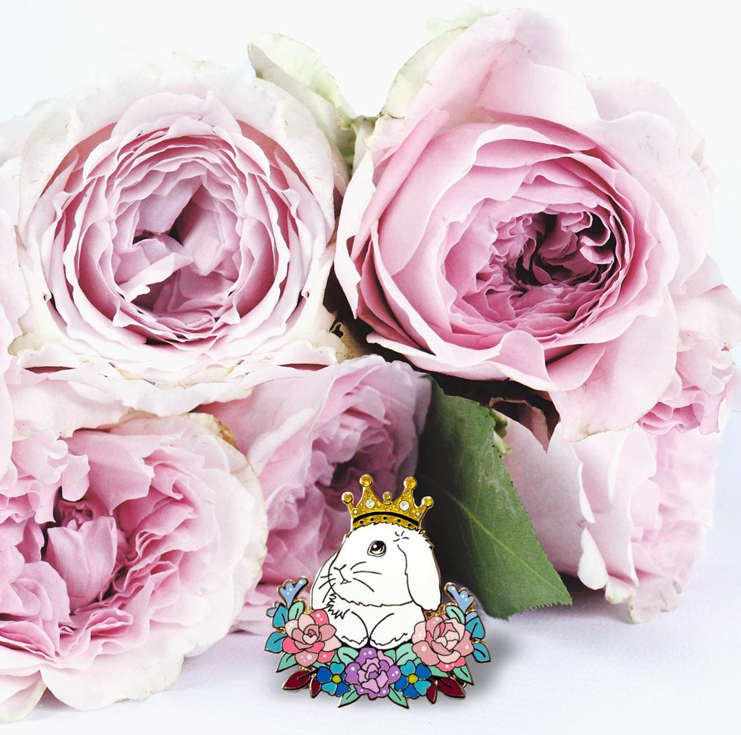 Crowned Rabbit Enamel Pin