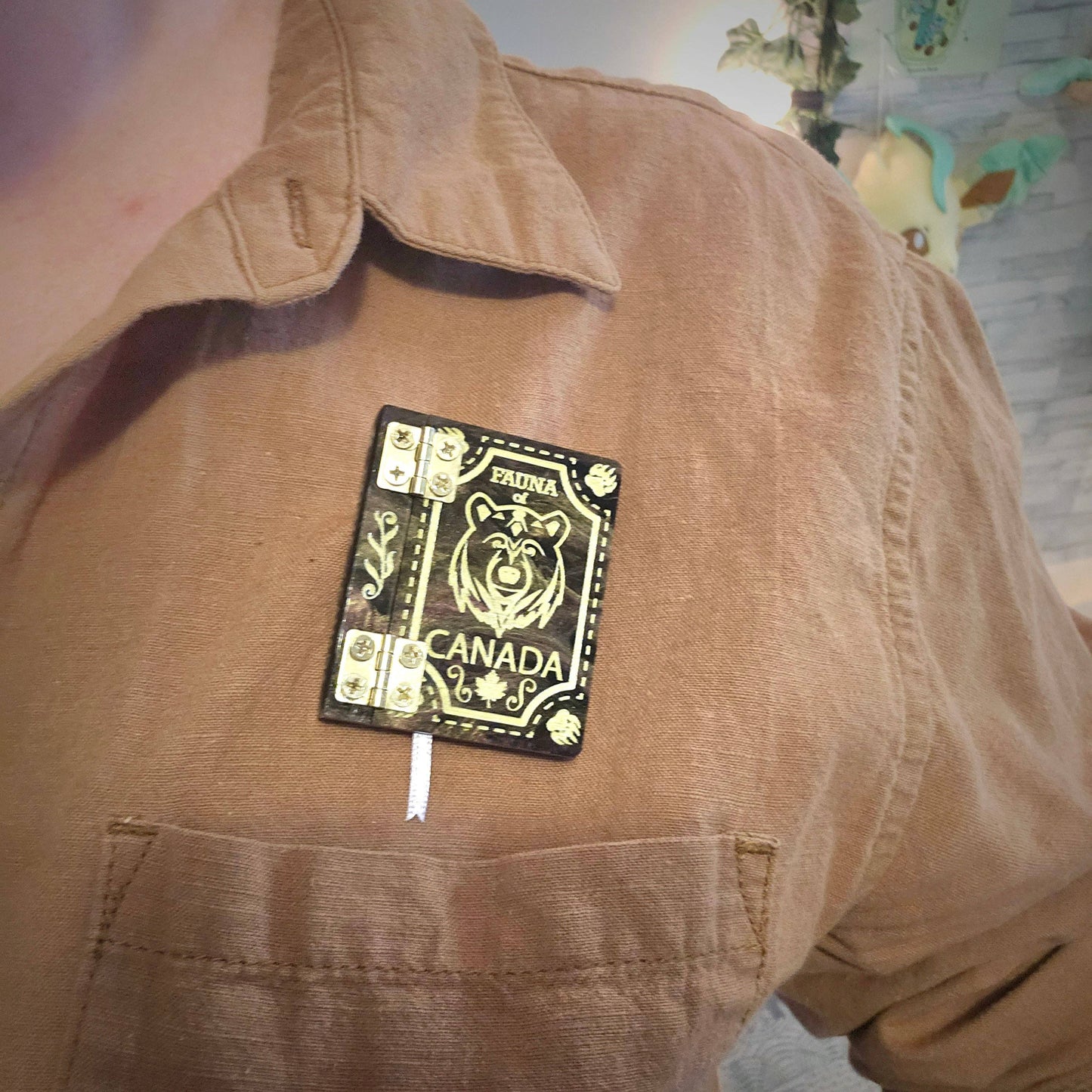 Japan Book Brooch