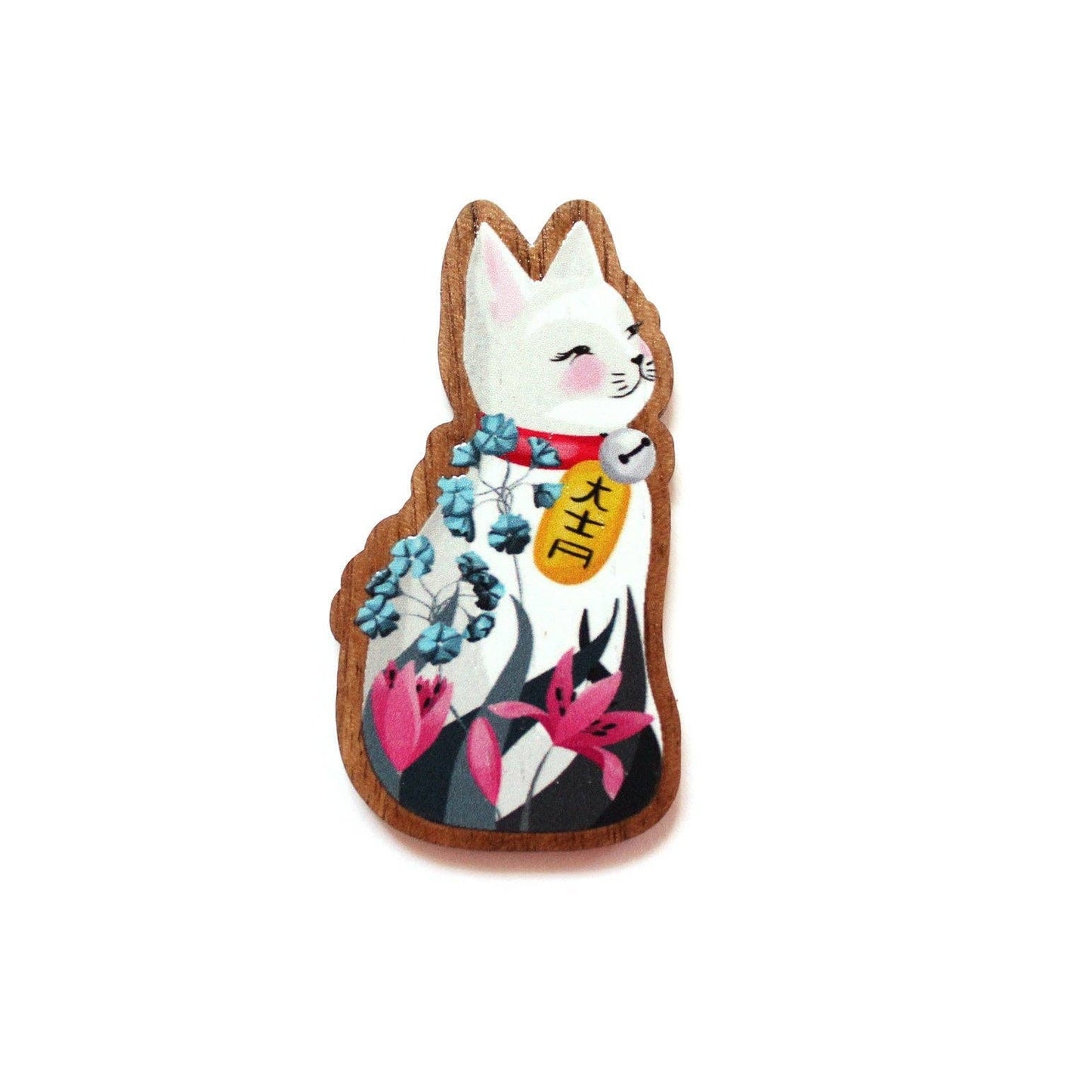 Lucky Cat Brooch