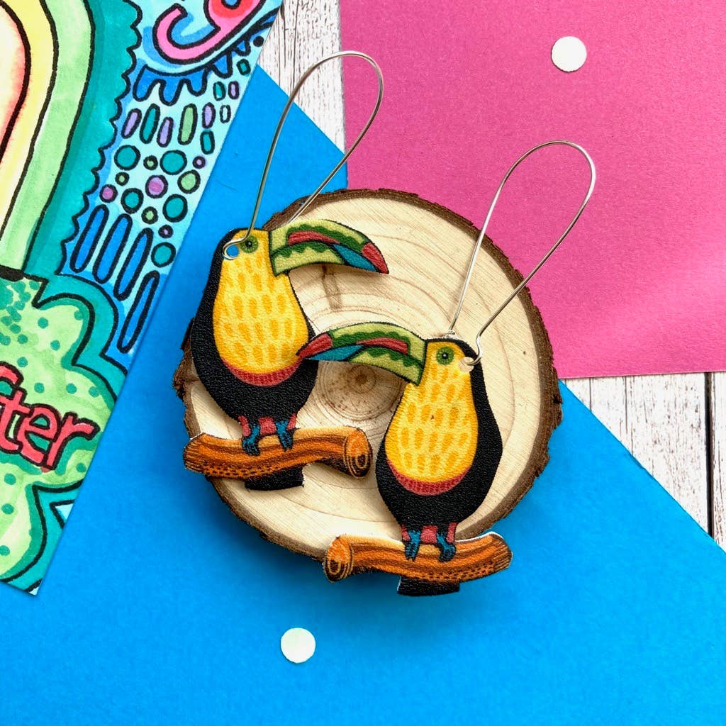 Toucan Drop Earrings REDUCED TO CLEAR WERE £12