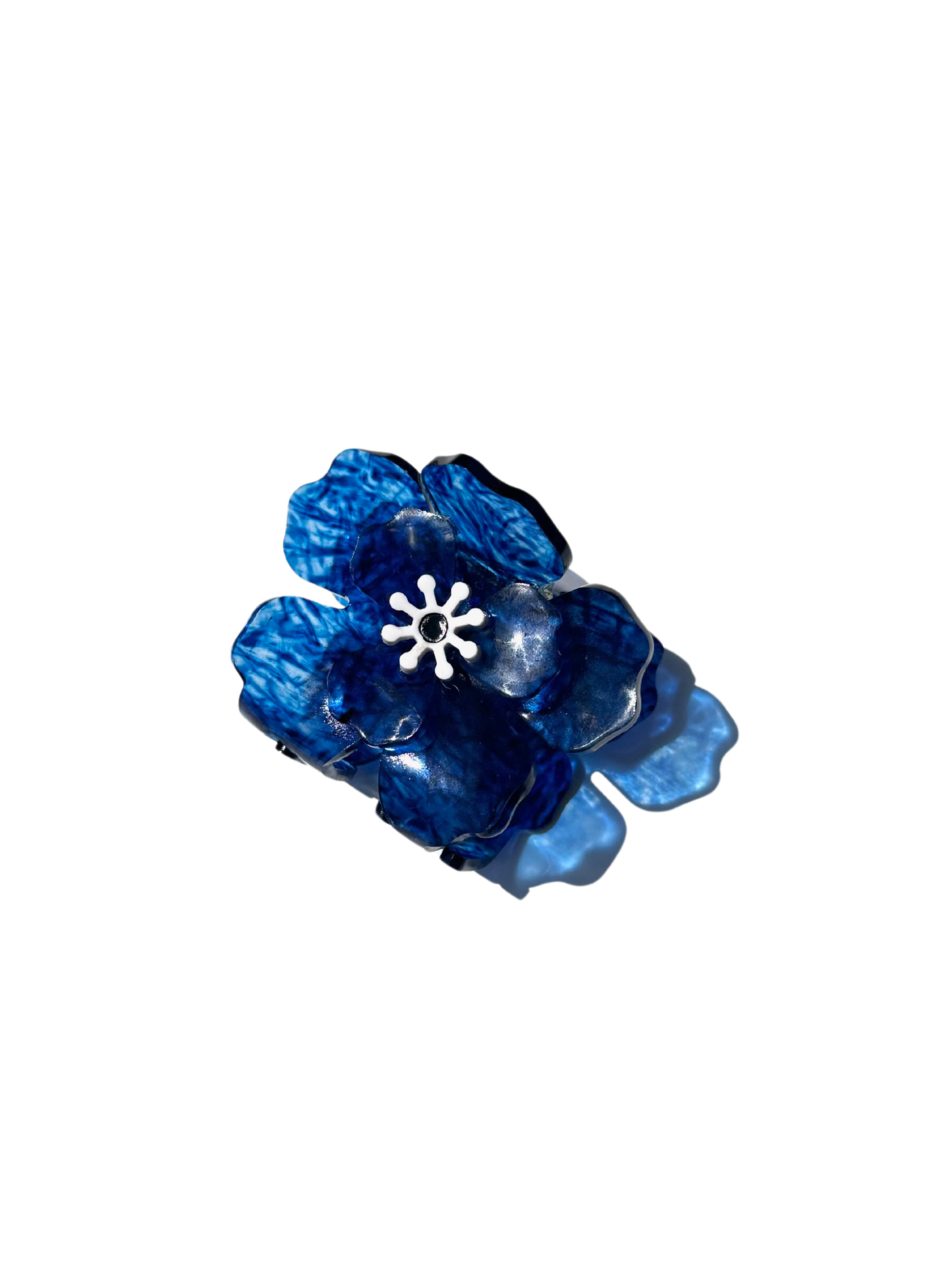 Handmade Origami Anemone Flower Claw Hair Clip