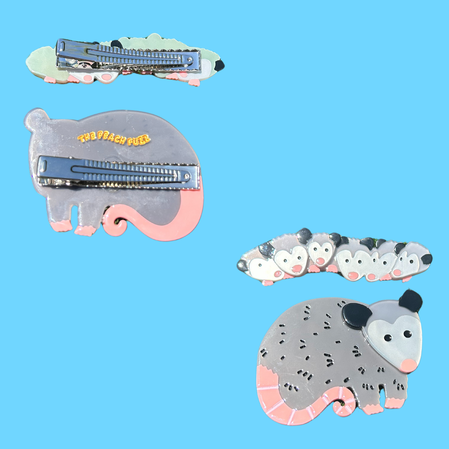 Possum Family Clip Set SALE WAS £16.15