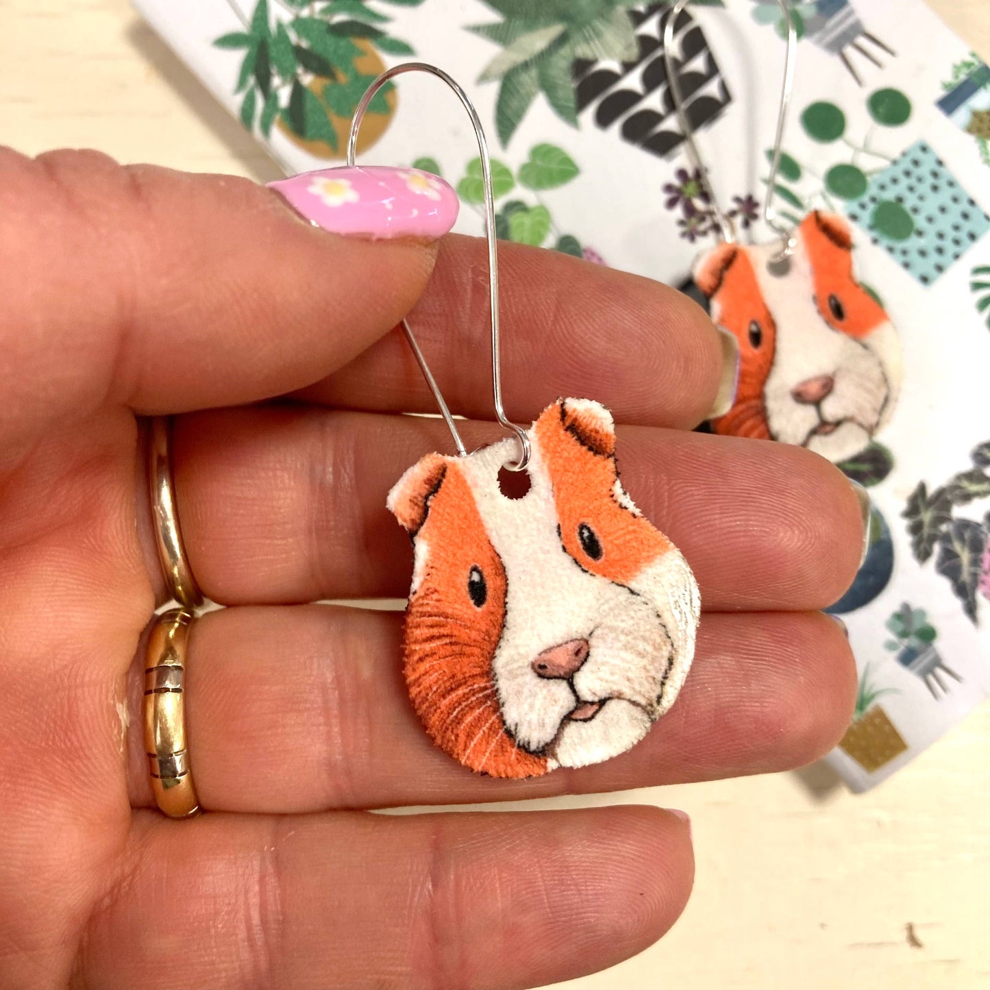 Guinea Pig Drop Earrings. REDUCED TO CLEAR WERE £12
