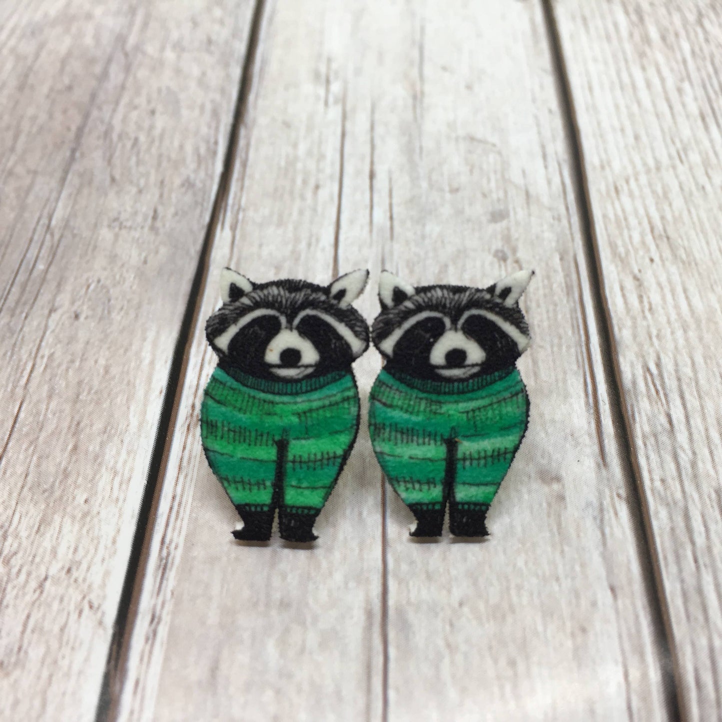 Raccoon Stud Earrings REDUCED TO CLEAR WERE £12