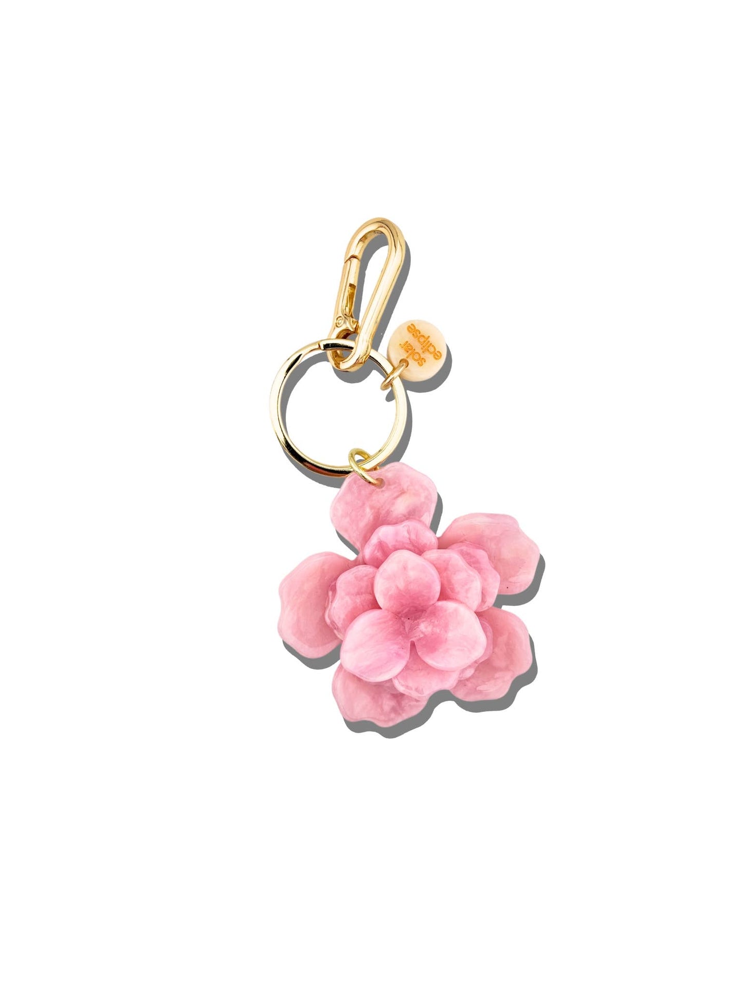 Handmade Origami Gardenia Flower Bag Charm + Keychain