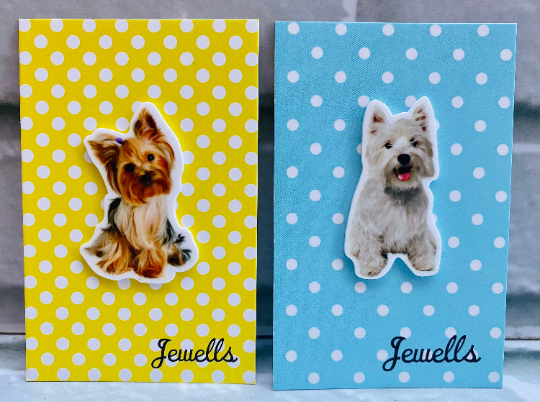 Dog resin brooch - Westie Yorkie Daschund Retriever Spaniel