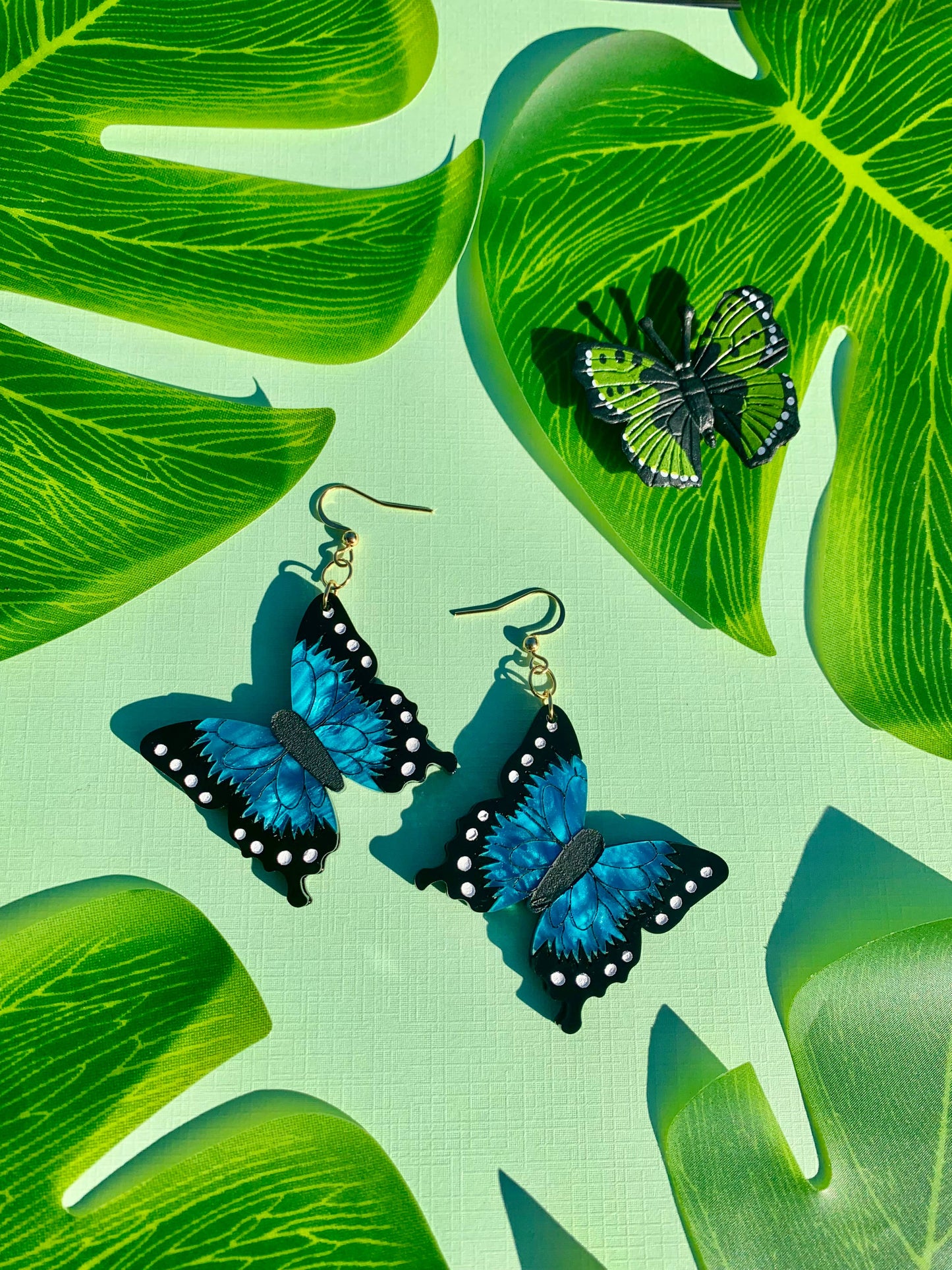 Blue Morpho Butterflies 🦋 earrings