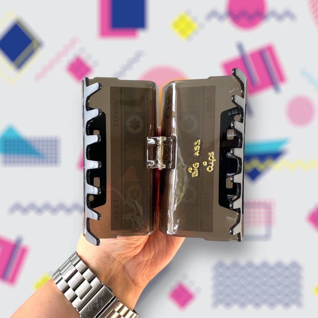 Cassette Tape Hair Claw Clip