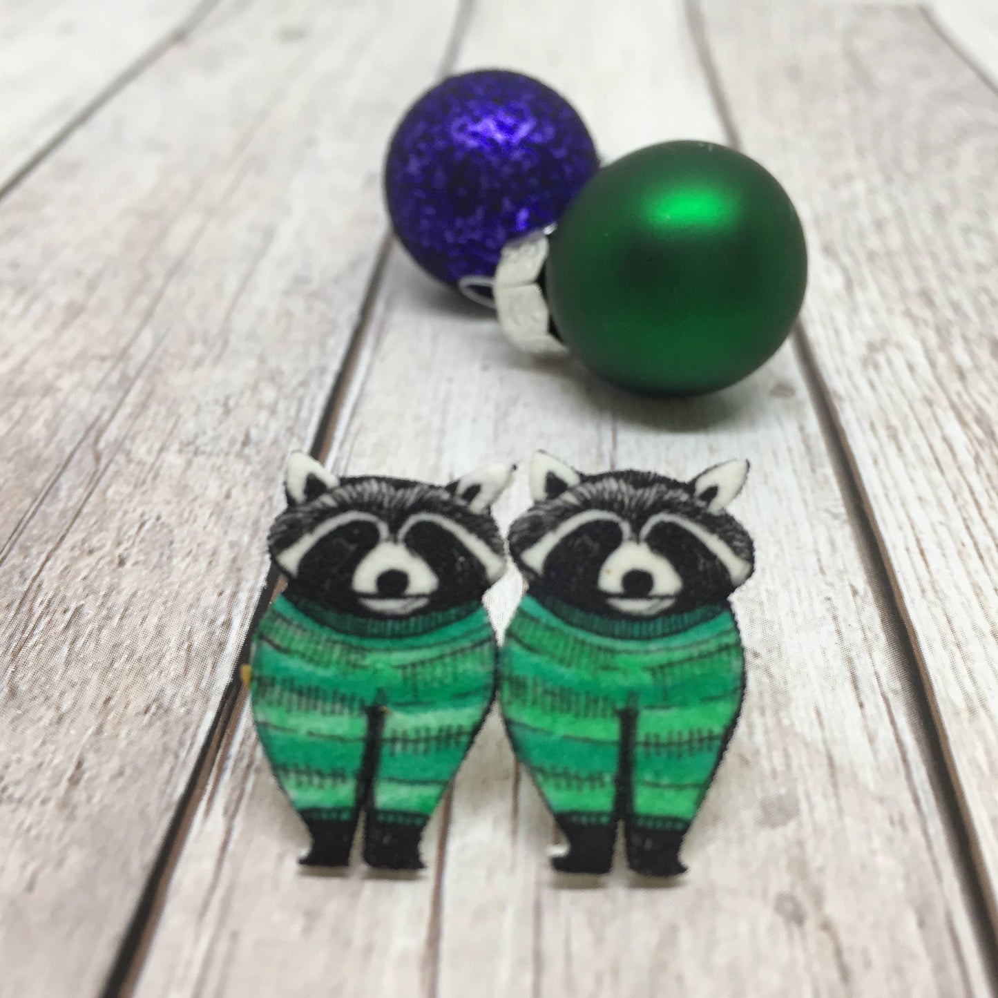 Raccoon Stud Earrings REDUCED TO CLEAR WERE £12