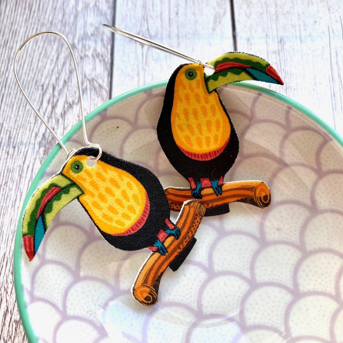 Toucan Drop Earrings REDUCED TO CLEAR WERE £12