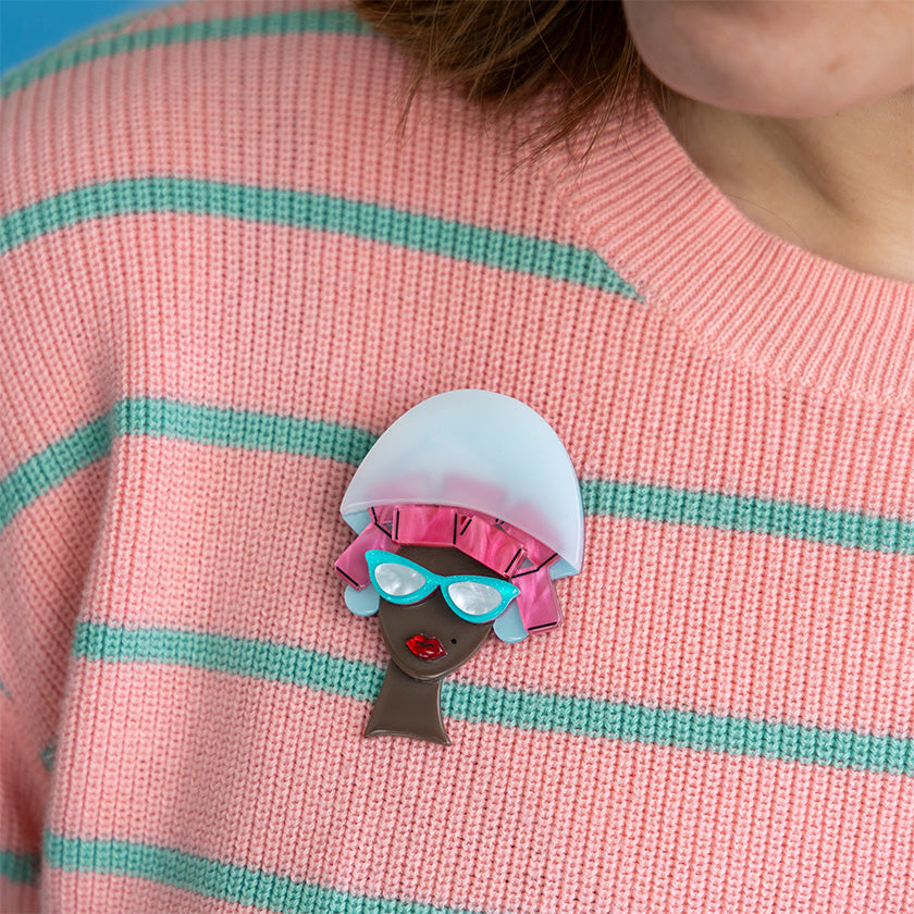Fancy New Do Brooch