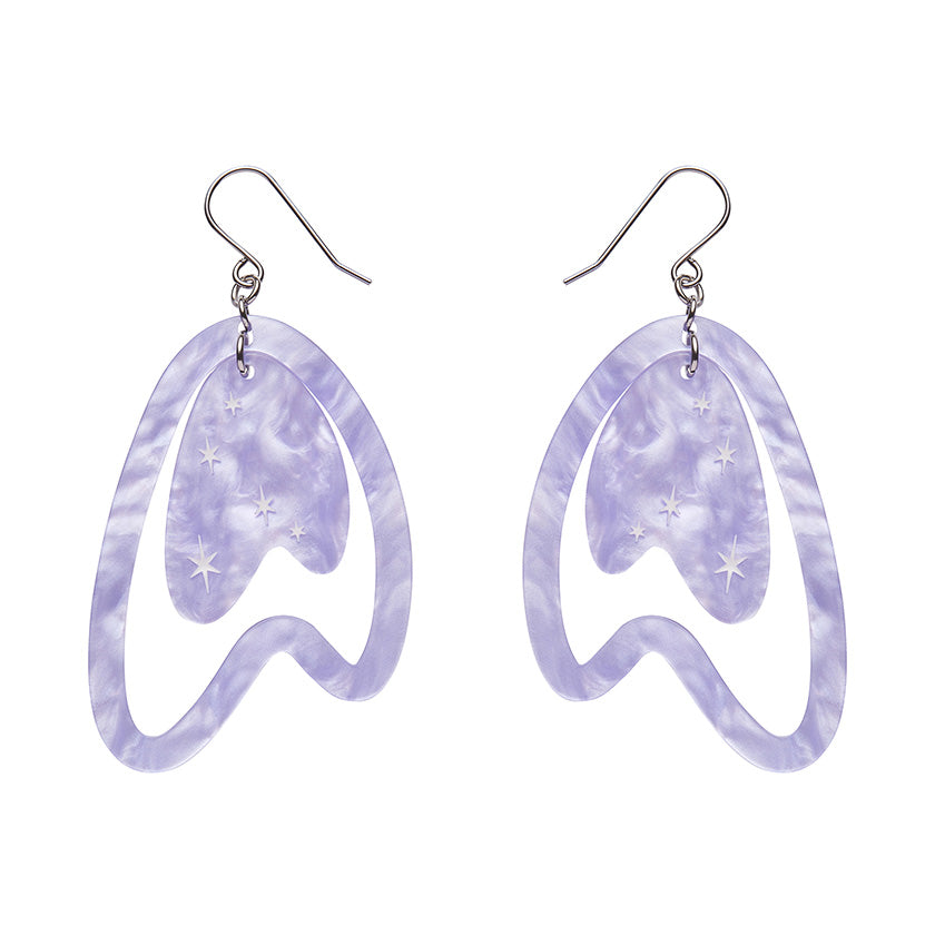 Atomic Boomerang Essential Earrings - Lilac