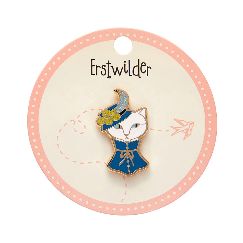 Cat in a Hat Enamel Pin