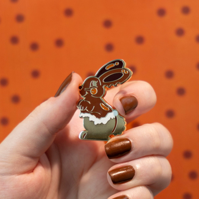 Cocoa the Bunny Enamel Pin