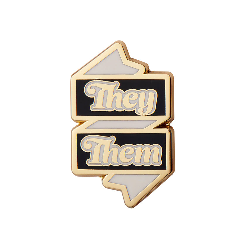 They / Them Pronoun Enamel Pin