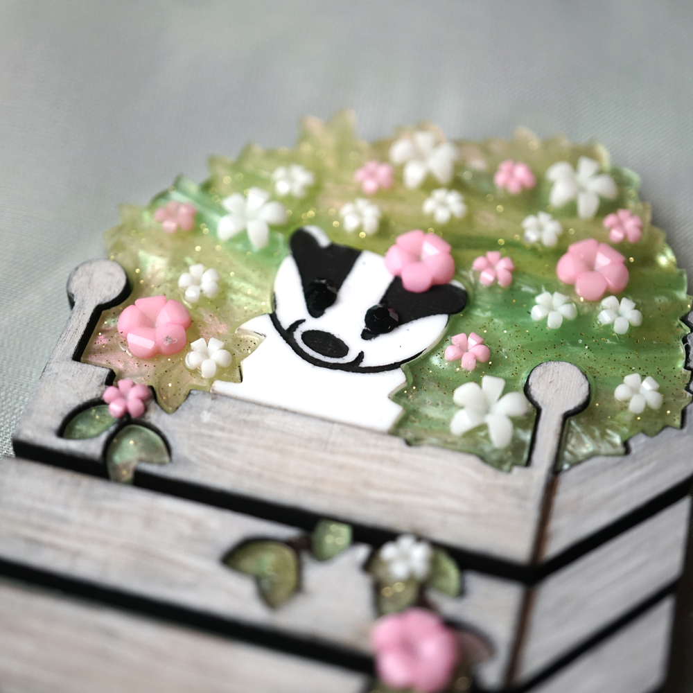 Badger Brooch