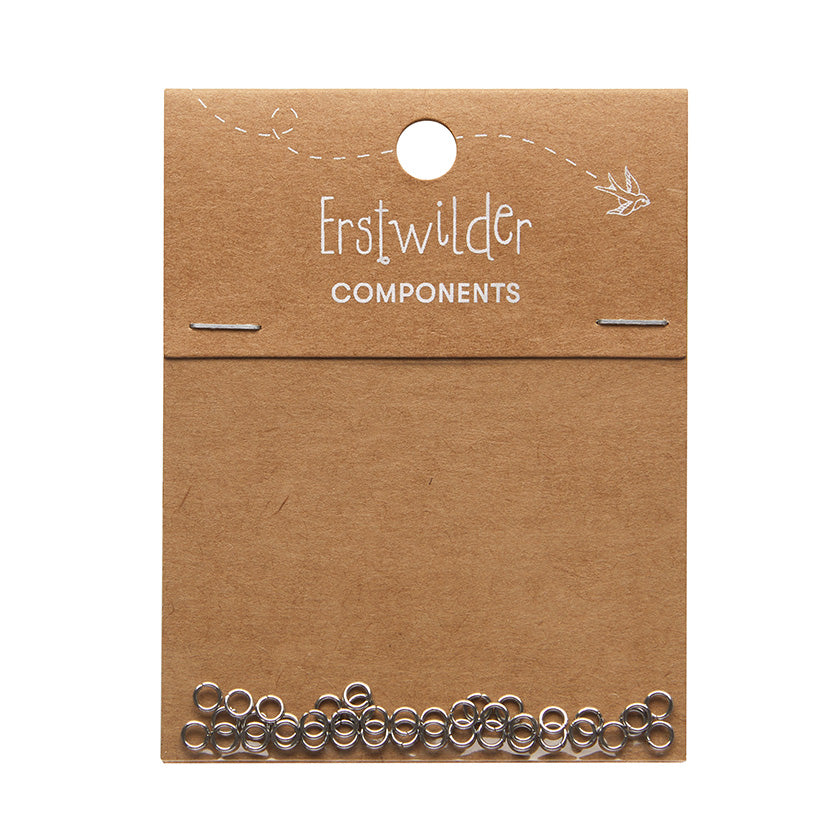 Erstwilder 4mm jump rings - pack of 40 - gold or silver