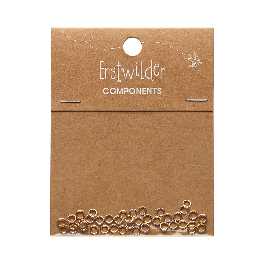 Erstwilder 4mm jump rings - pack of 40 - gold or silver