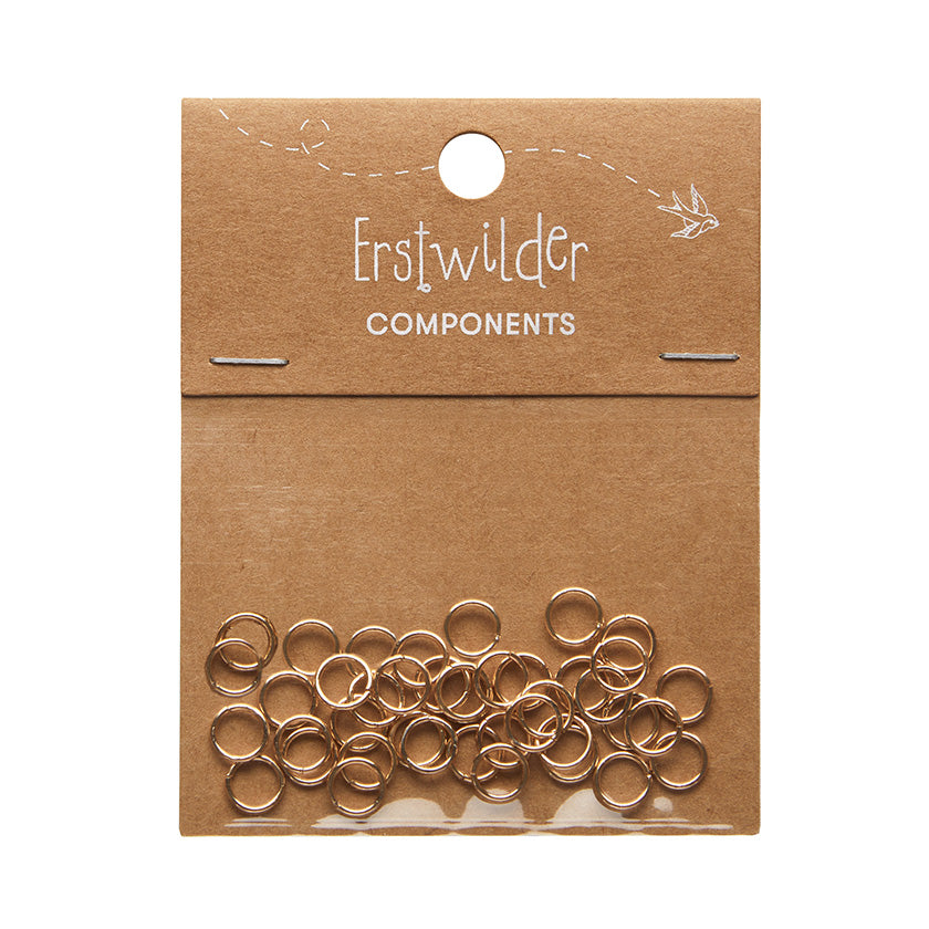 Erstwilder 7mm jump rings - pack of 40 - silver or gold