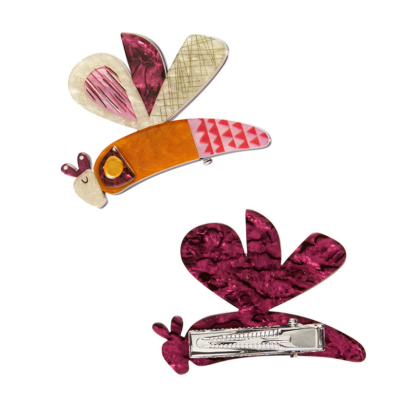 A Dragonfly Named Buzz Hair Clips (set of 2)