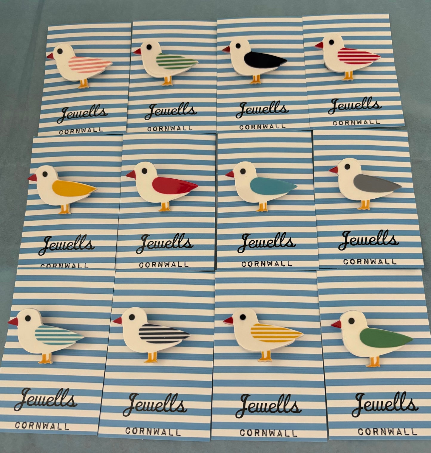 Seagull Resin Brooch - 12 colour options