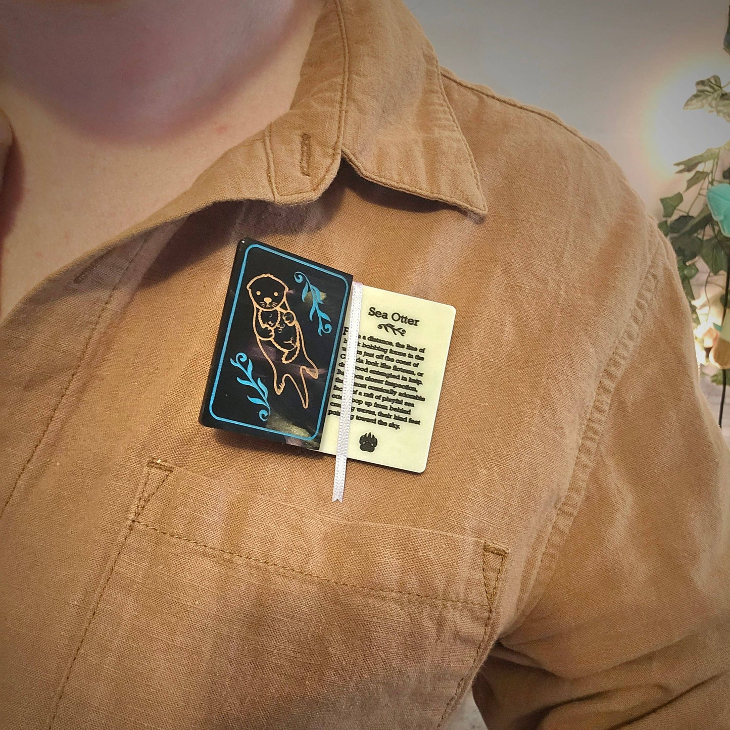Japan Book Brooch