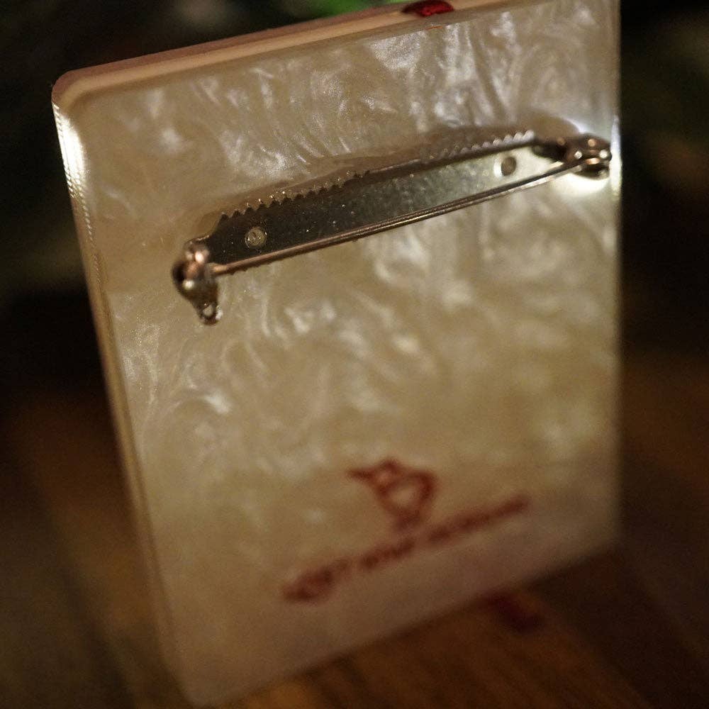 Japan Book Brooch