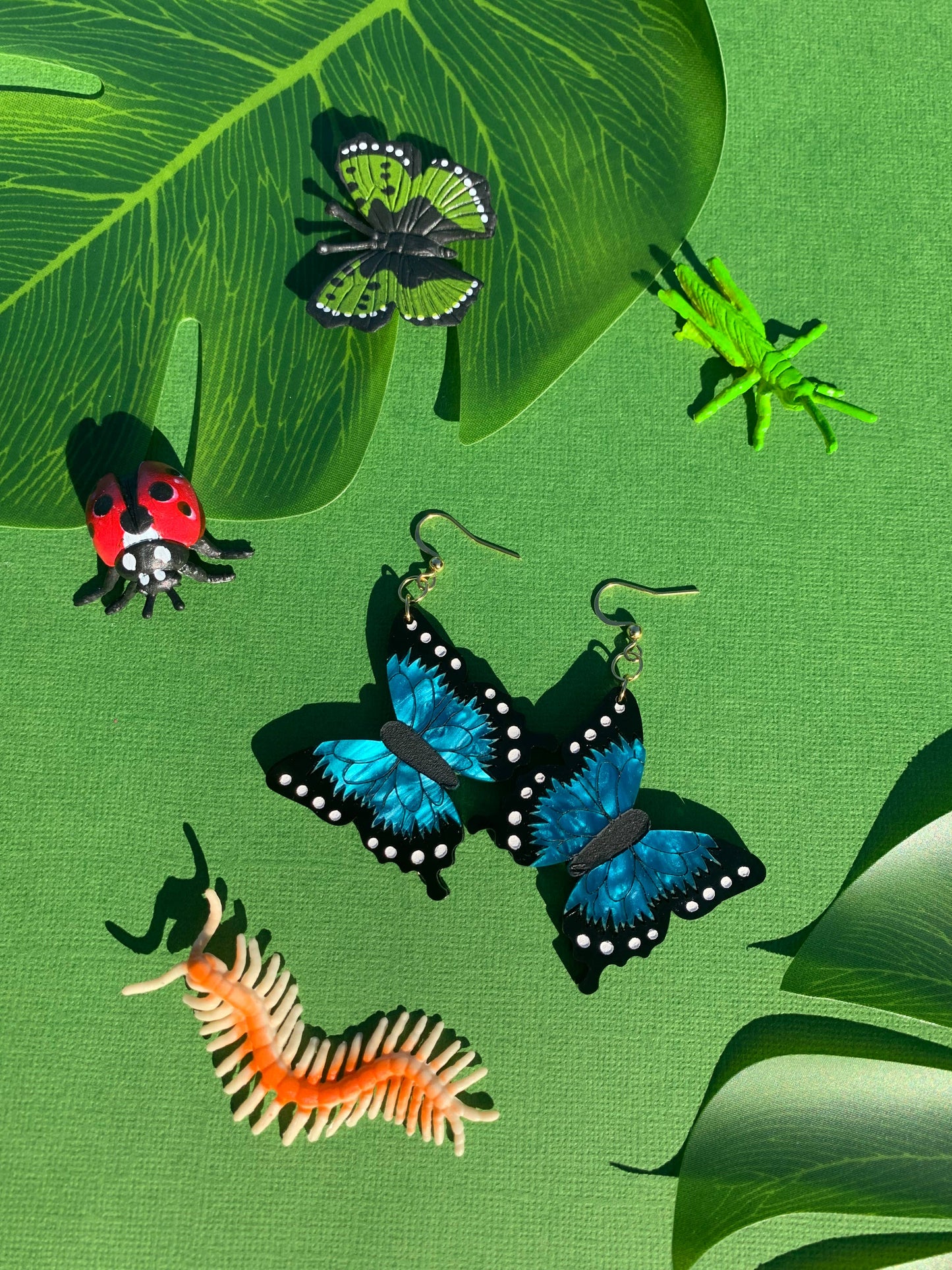 Blue Morpho Butterflies 🦋 earrings