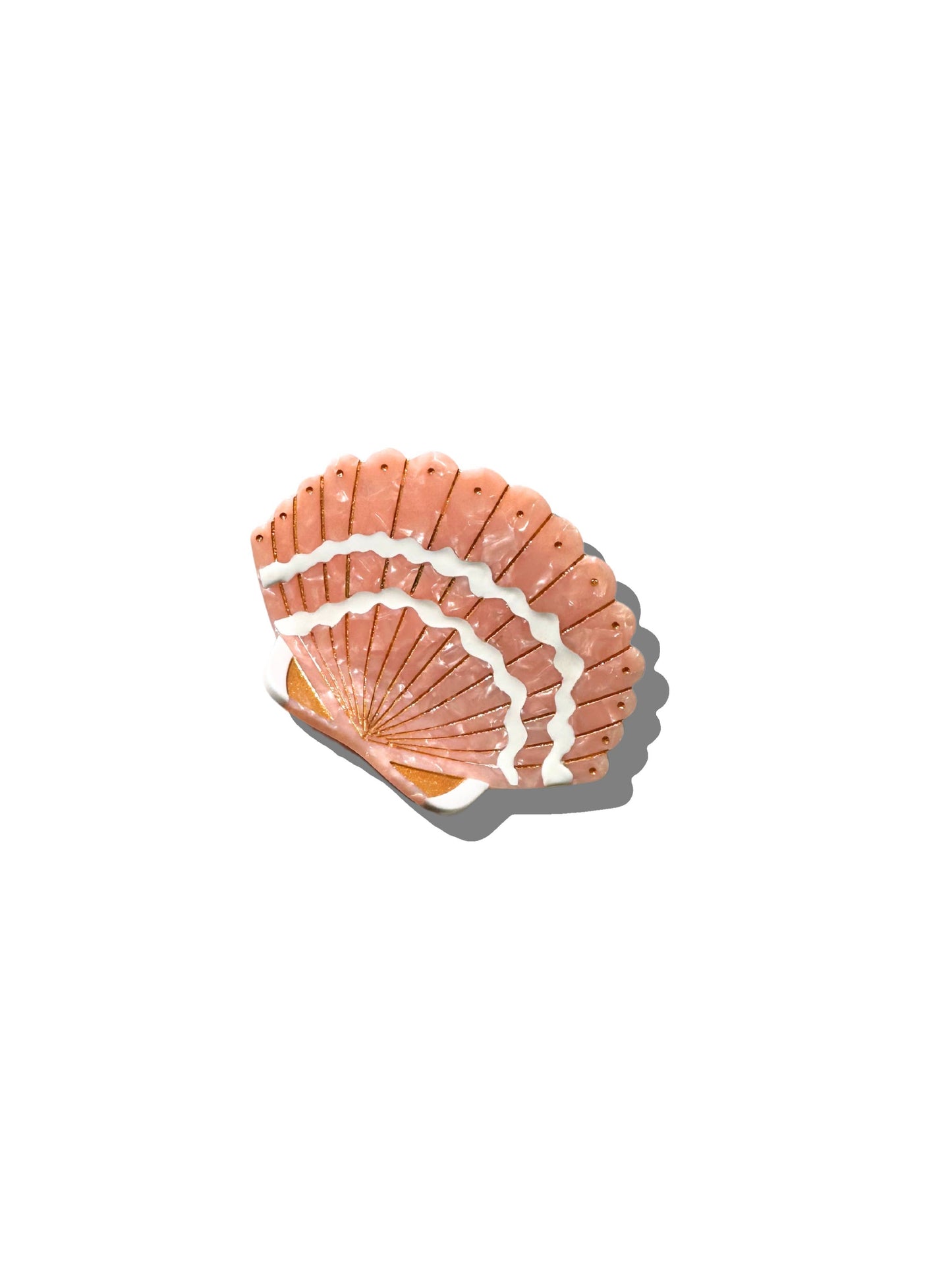 Hand-painted Seashell Claw Hair Clip | Eco-Friendly - choice of colours
