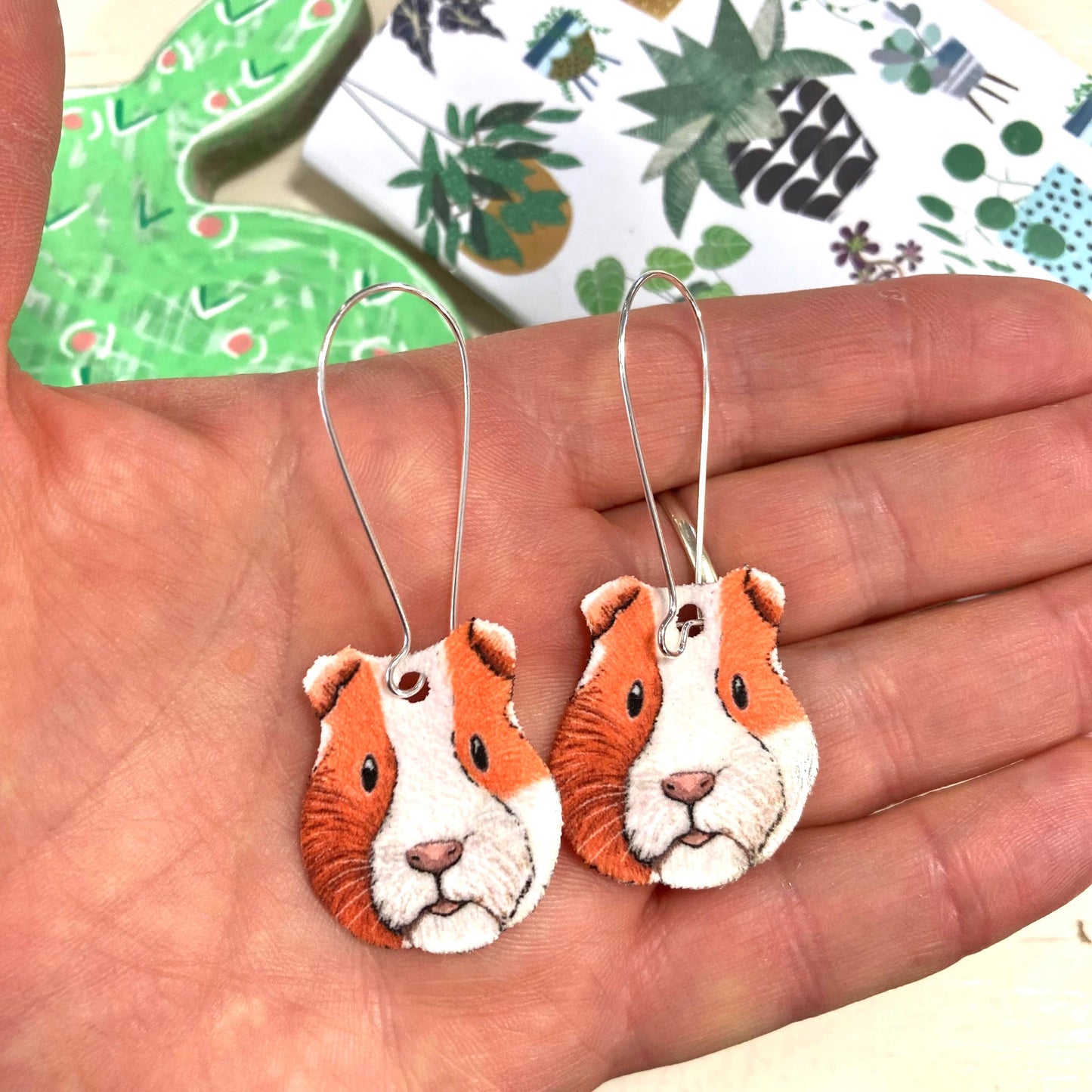 Guinea Pig Drop Earrings. REDUCED TO CLEAR WERE £12