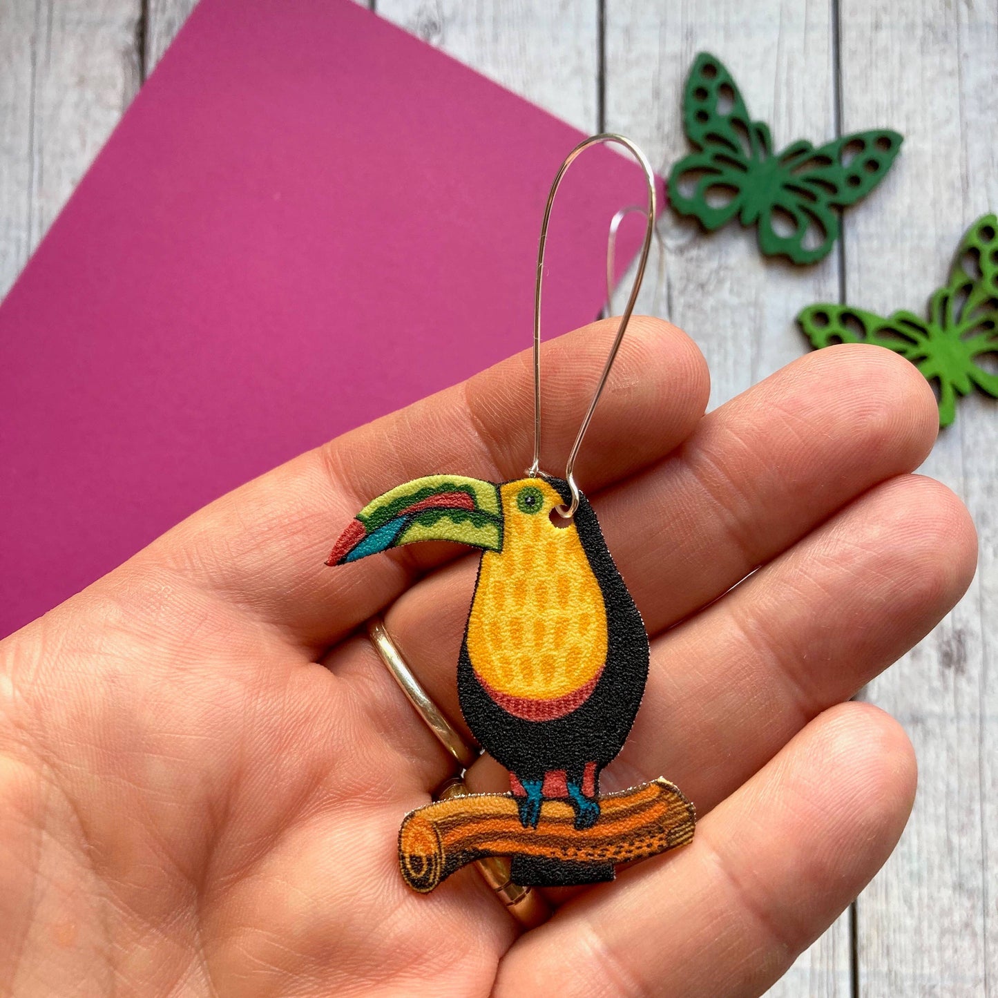 Toucan Drop Earrings REDUCED TO CLEAR WERE £12