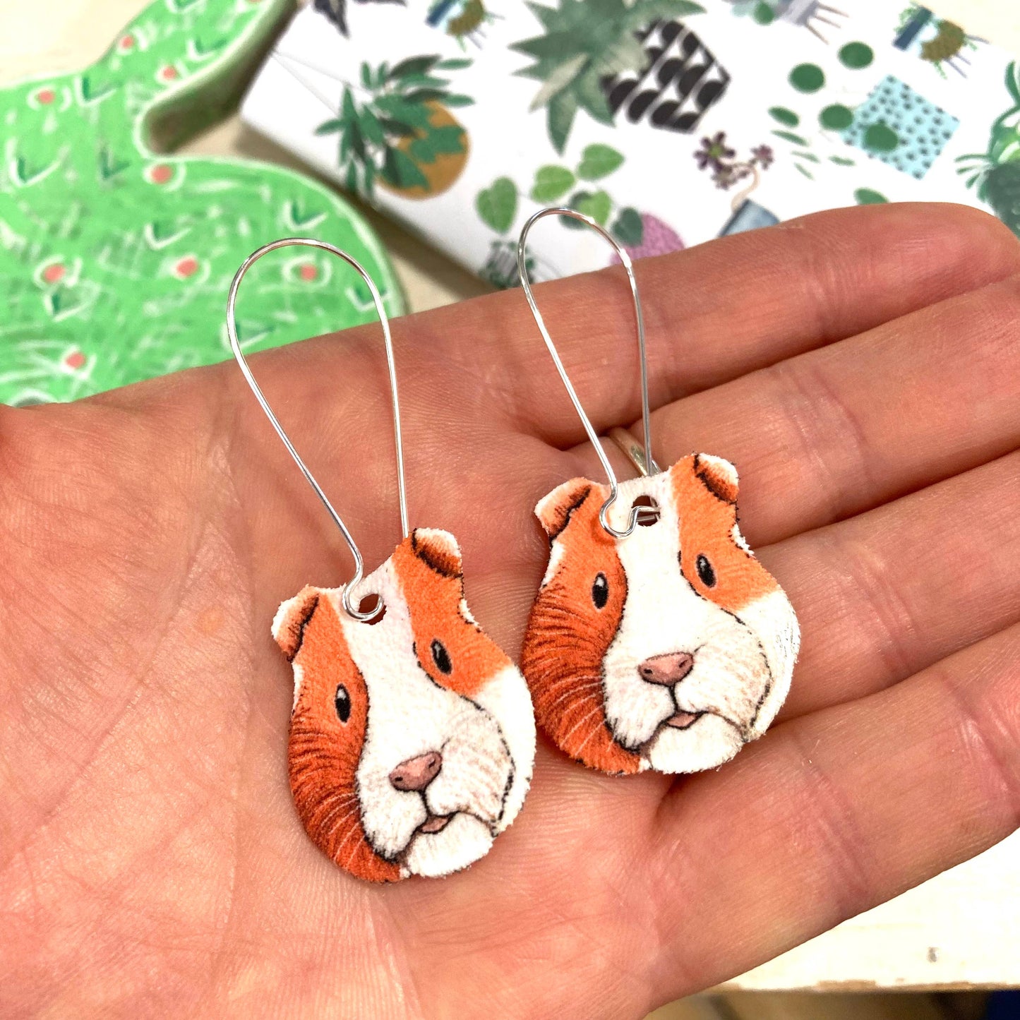 Guinea Pig Drop Earrings. REDUCED TO CLEAR WERE £12