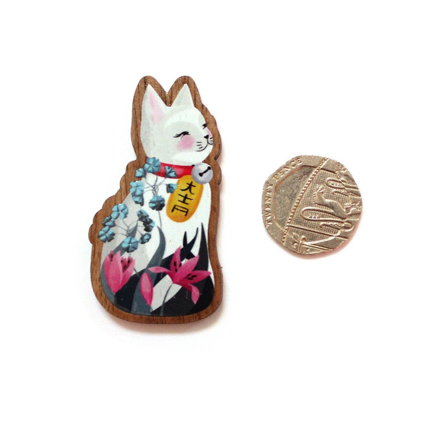 Lucky Cat Brooch
