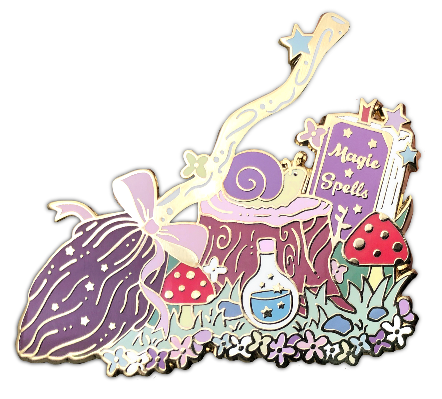 Halloween Witch Forest Enamel Pin