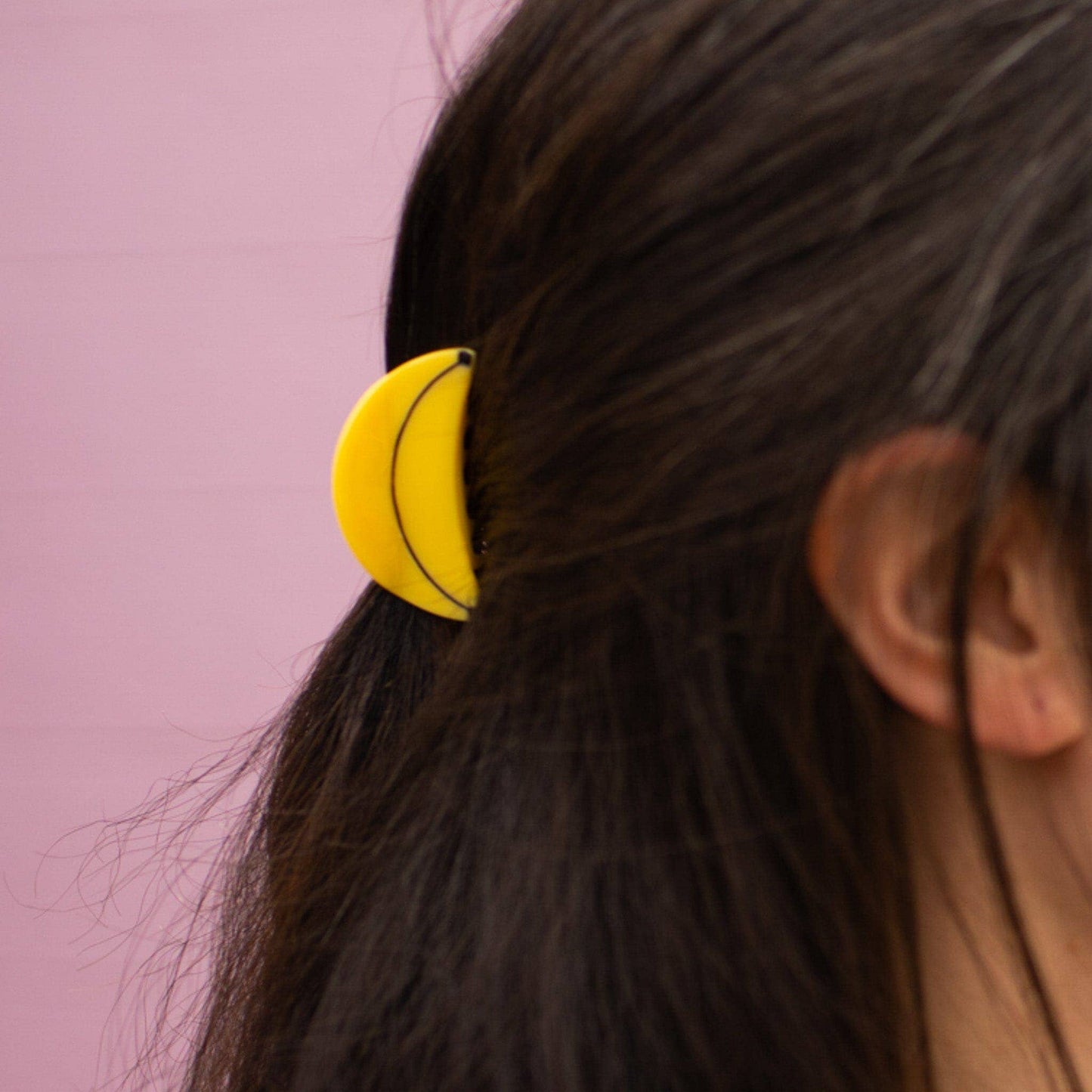 Mini Banana Hair Claw Clip