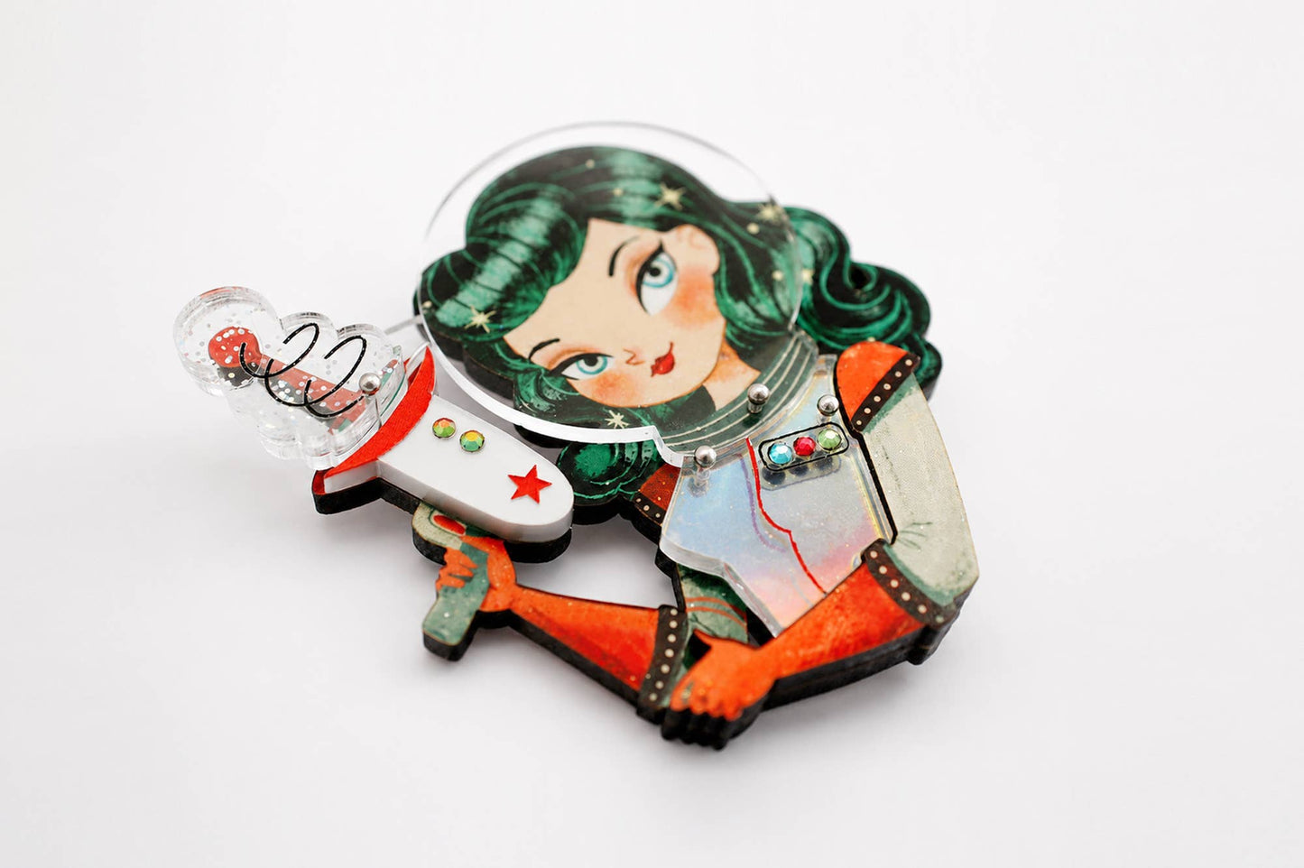 Atomic Astronaut Brooch