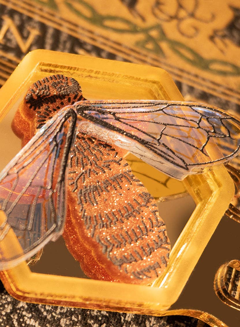 Glistening Bee Brooch - stock expected by mid September - reserve now
