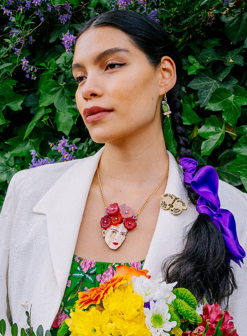 Frida Kahlo Parrot Earrings