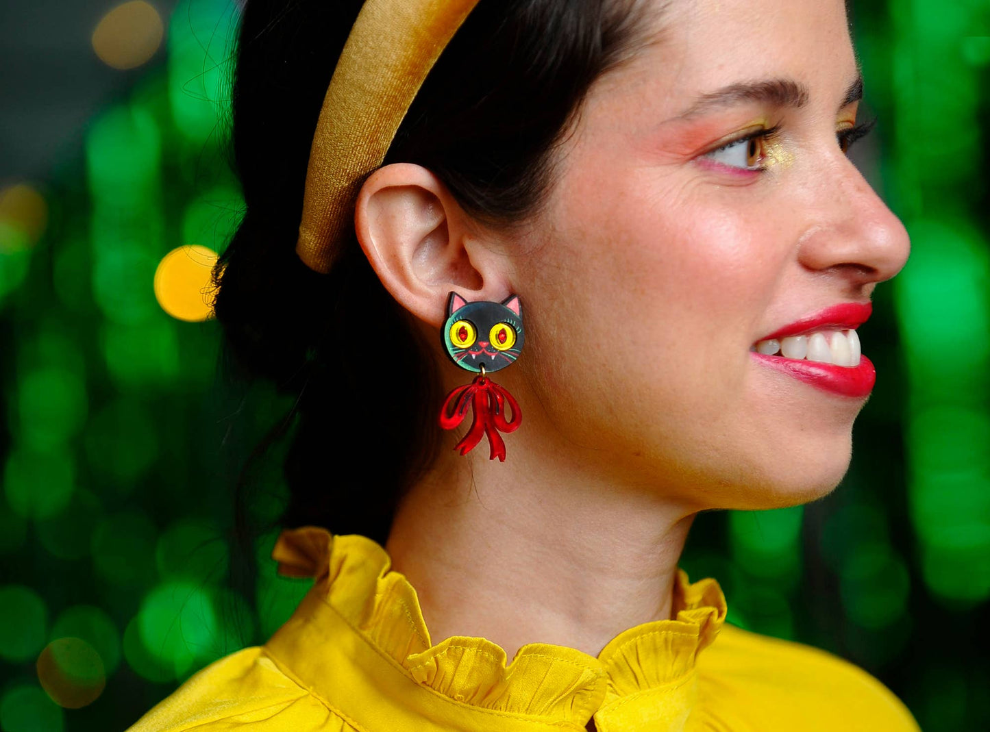 Vampire Kitten Earrings  - RESERVE NOW (stock expected around 16/9)