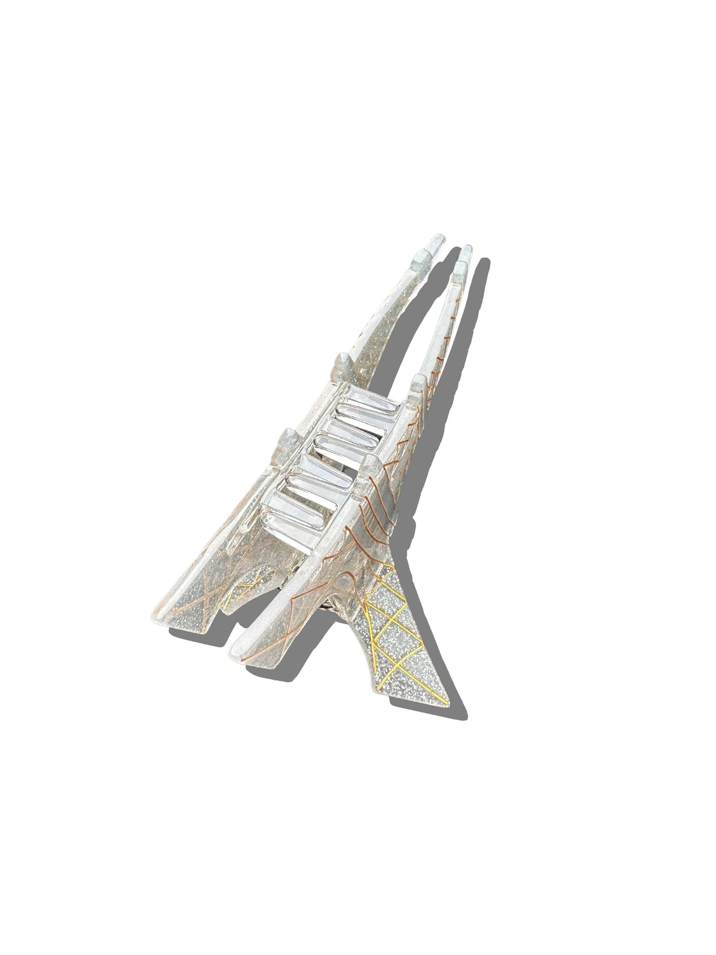 Hand-painted Eiffel Tower Paris Claw Hair Clip