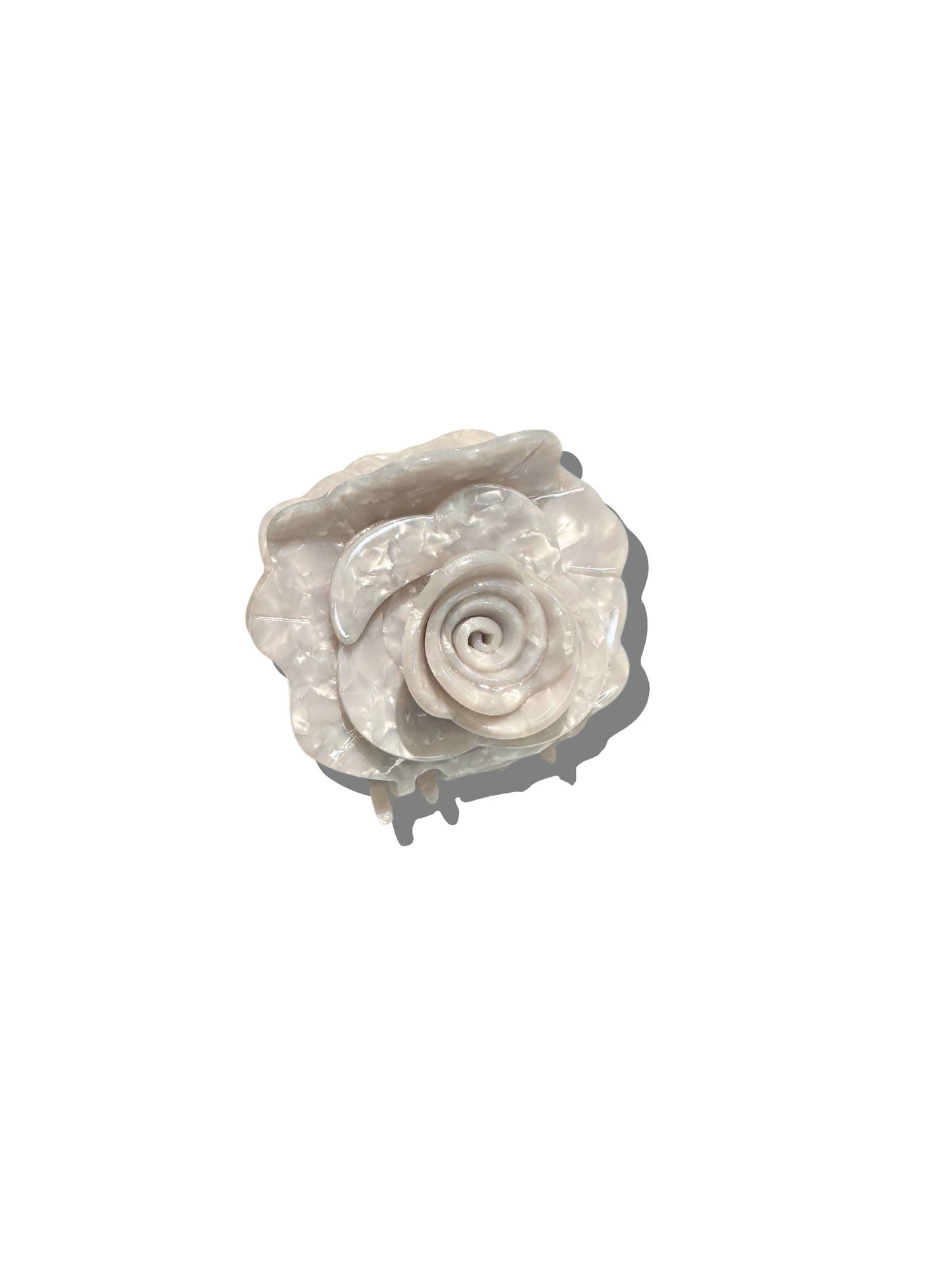 Handmade Origami Rose Flower Claw Hair Clip