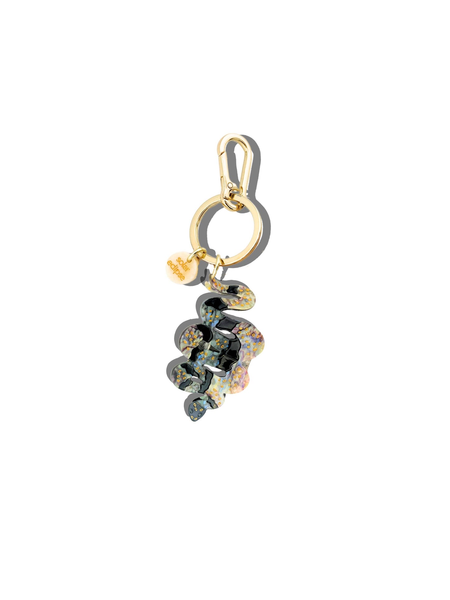 Hand-painted Snake Bag Charm + Keychain - Limited Edition