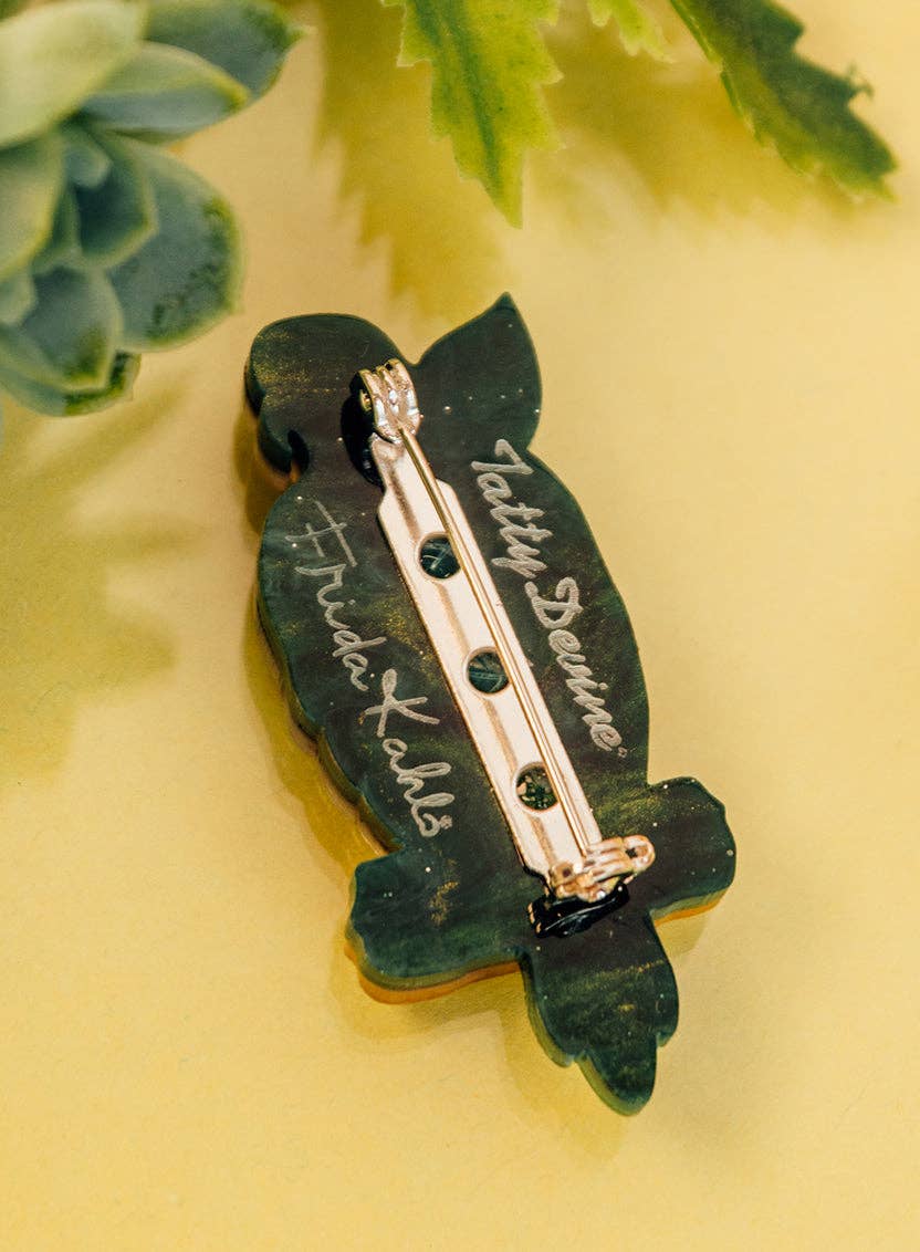 Frida Kahlo Parrot Brooch