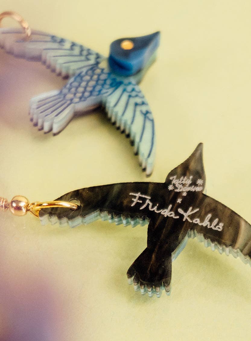 Frida Kahlo Hummingbird Earrings