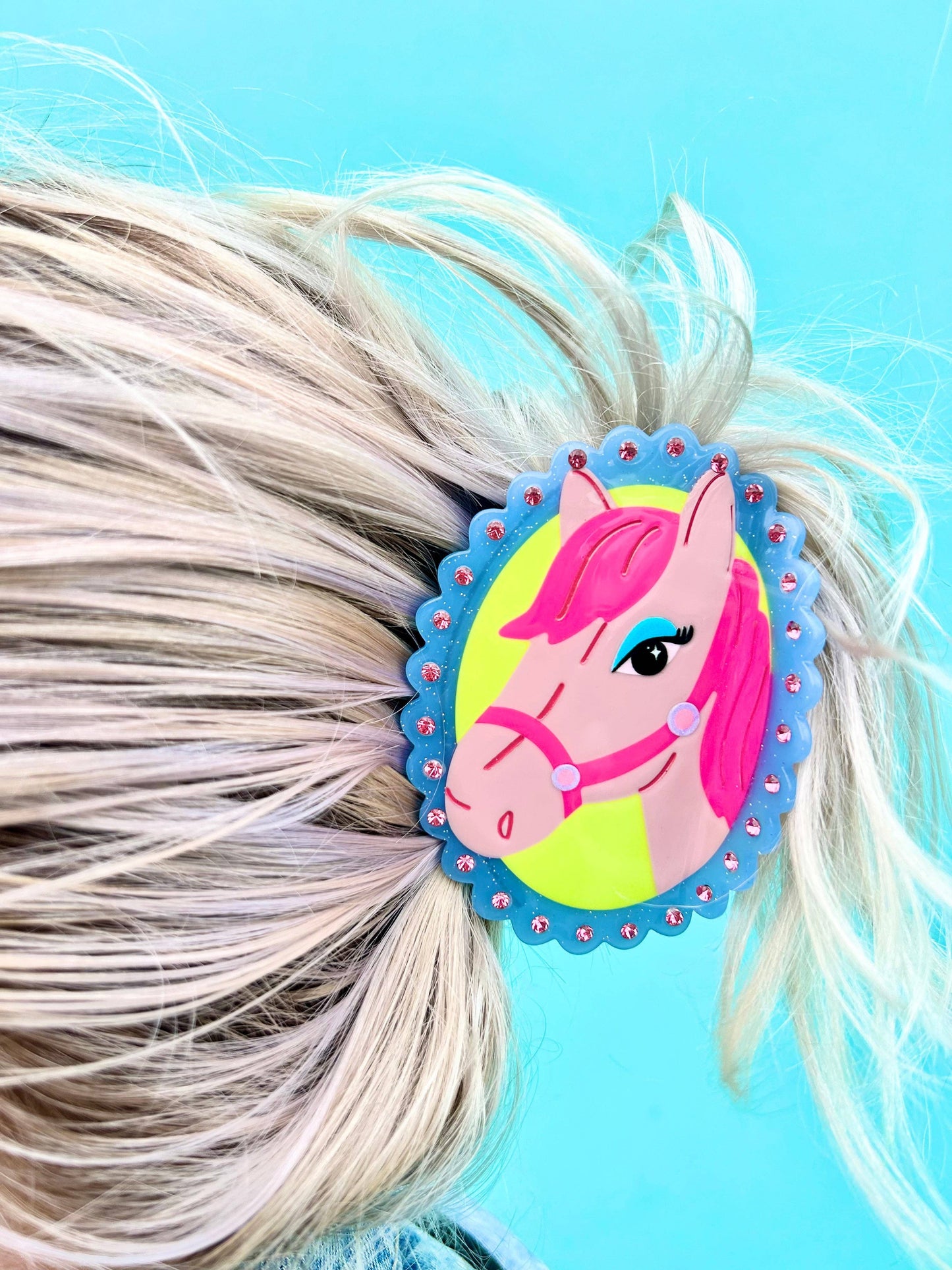 Pink Pony Hair Claw SALE WAS £16.50