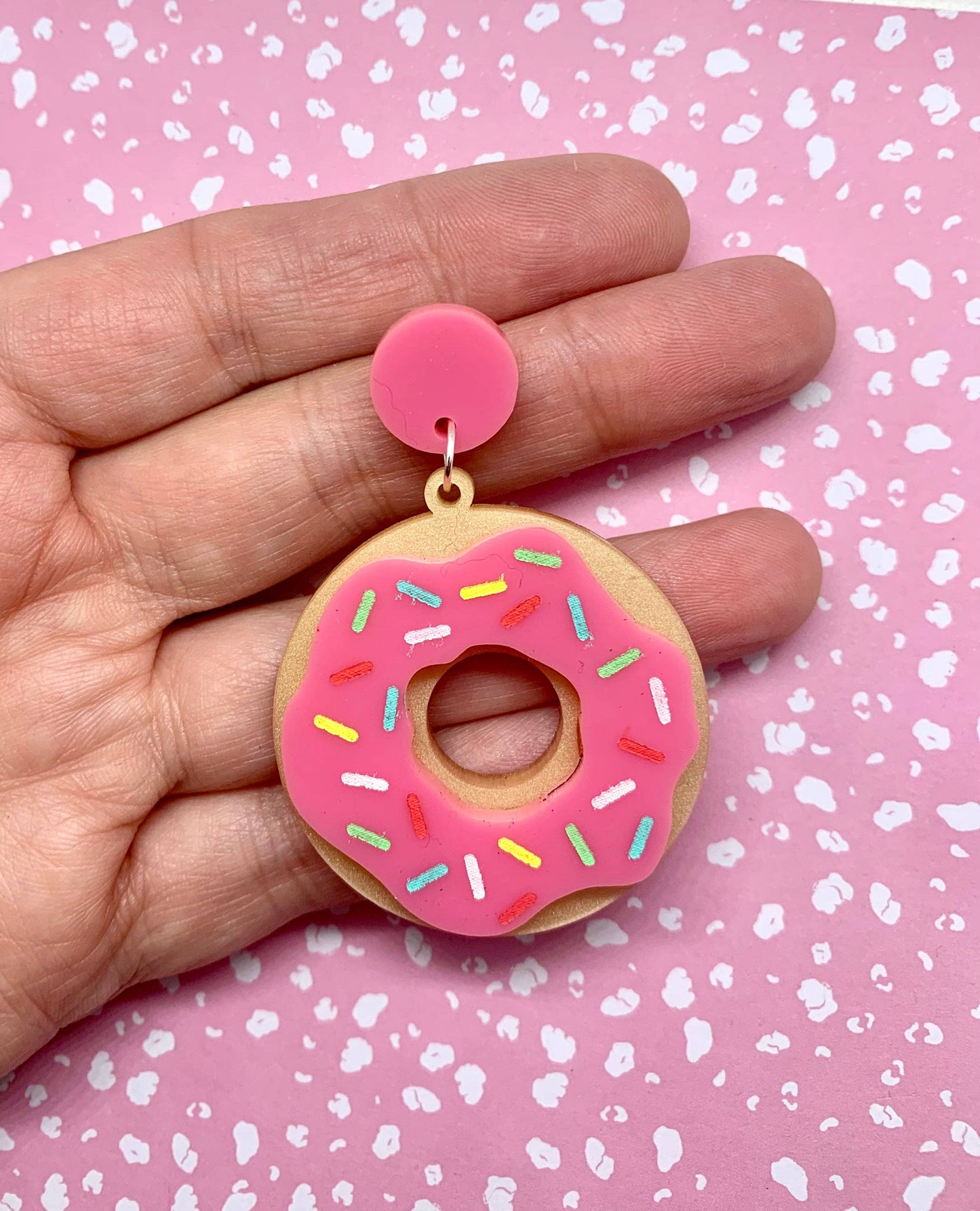 Simpsons Pink Donut Earrings EXPECTED END OF MARCH
