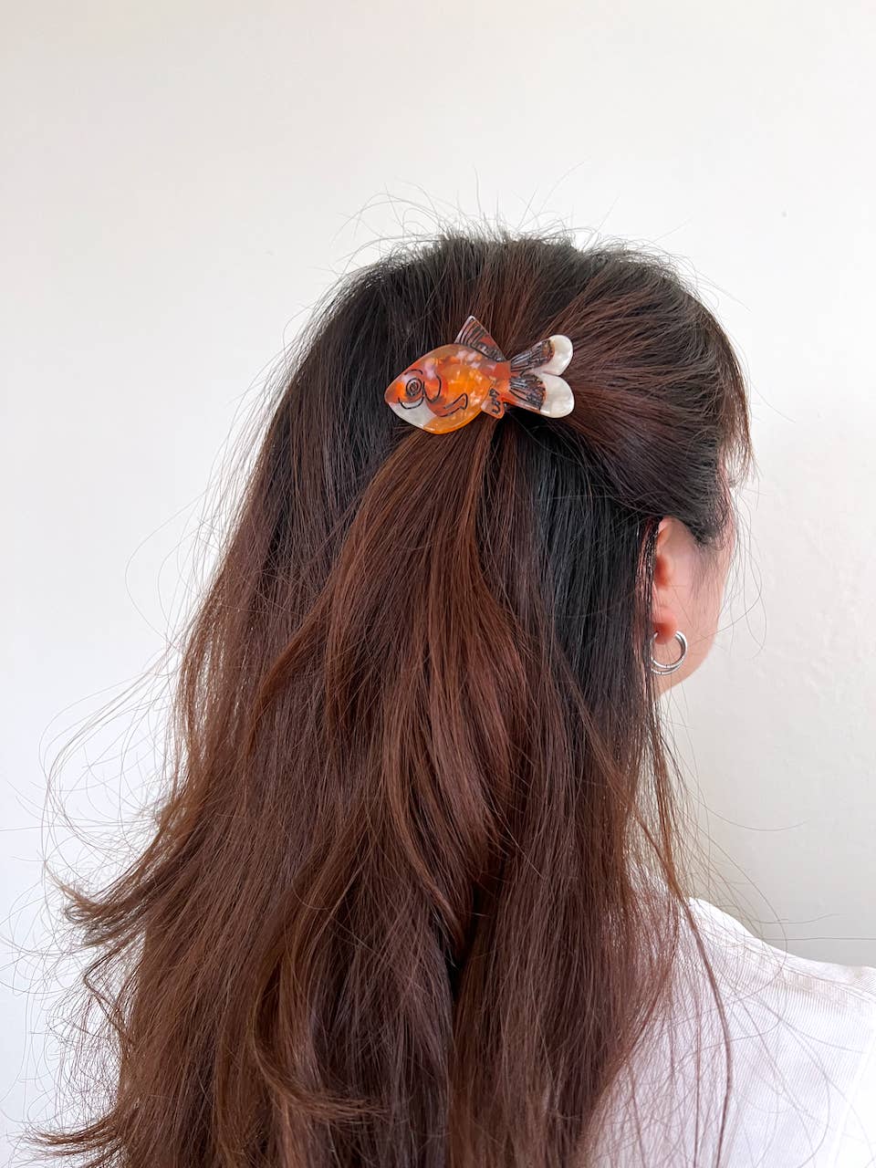 Hand-painted Goldfish Barrette Hair Clip | Eco-Friendly