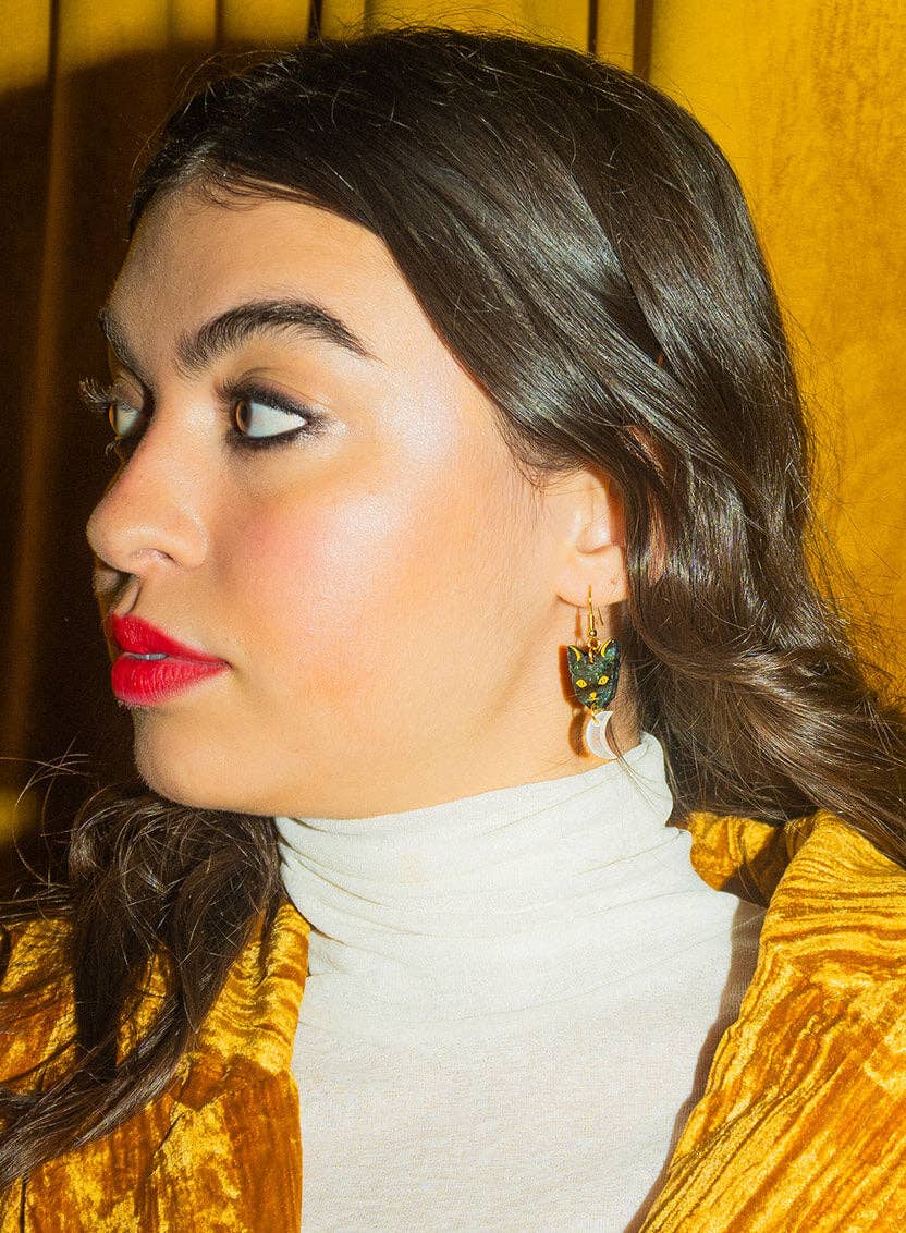 Astrologer's Cat Earrings