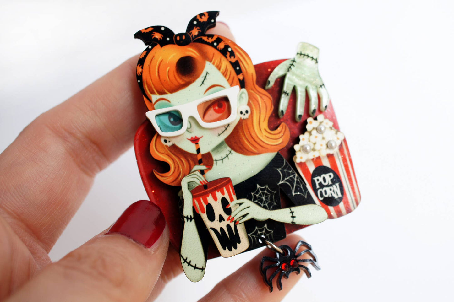 Zombie Girl Brooch
